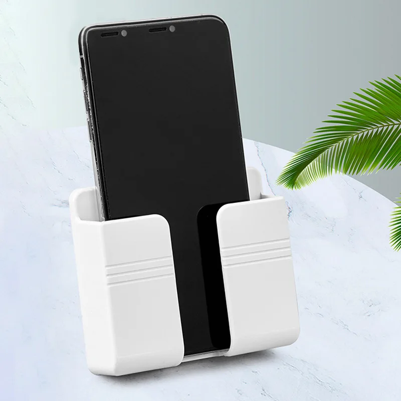 

Wall Mounted Organizer Storage Box Remote Control Mounted Mobile Phone Plug Wall Holder Charging Multifunction Holder Stand hook