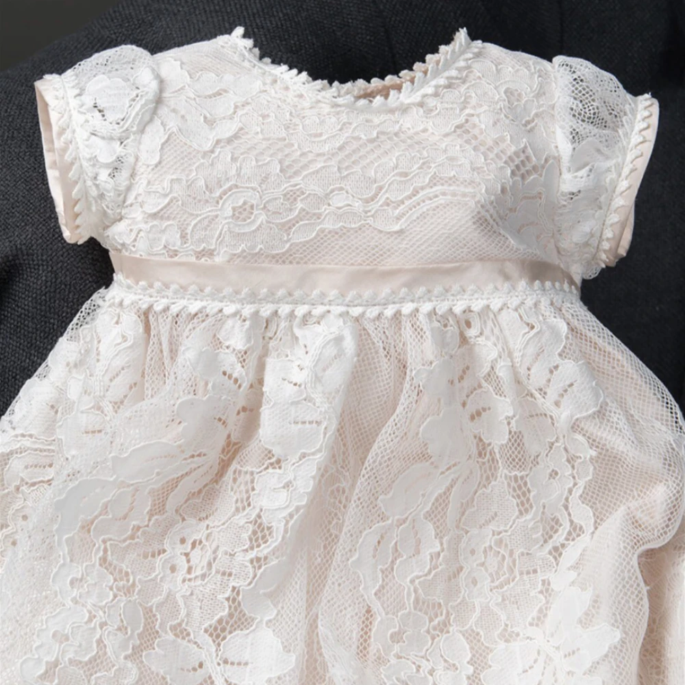 Винтажное вечерние ничное свадебное платье для девочек 0 24 месяцев крещения