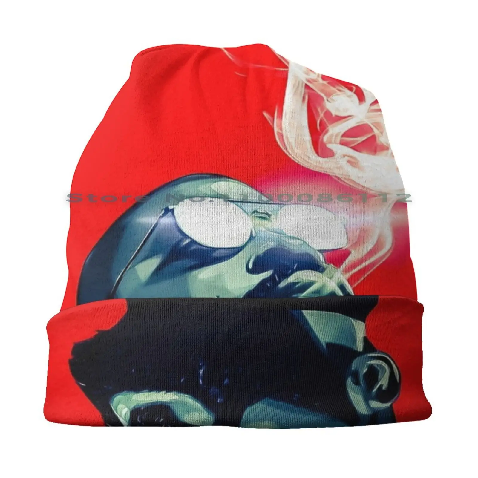 Вязаная Шапка-бини Damso для курения дымовая шапка трава очки черного цвета