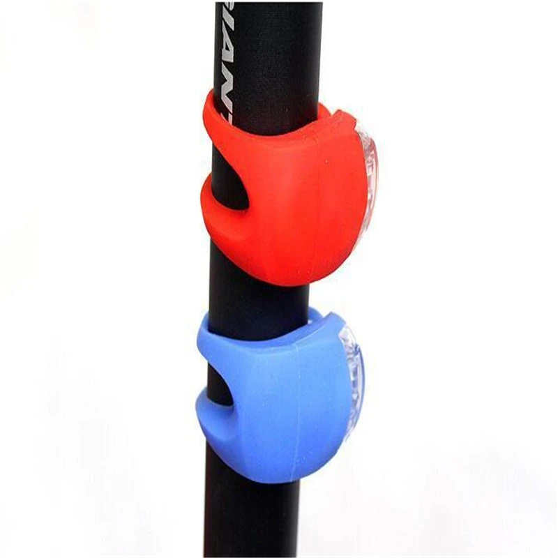 Велосипедный передний свет силиконовая Светодиодная головка Передняя Задняя