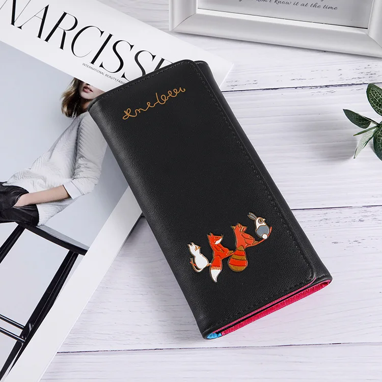 JIULIN Cartoon Flamingos женские кошельки кошелек кожаные женский держатель для карт клатч