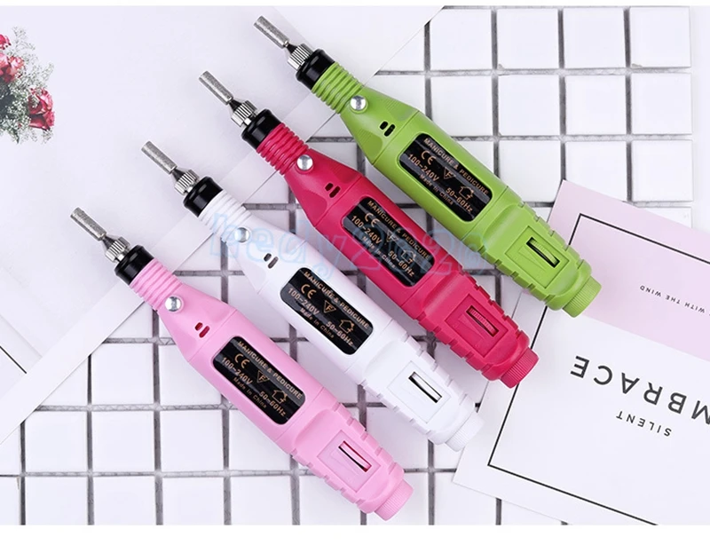 

10 шт. полировщик для ногтей пилинг омертвевшая Кожа Полировка Ручка тест полировщик для ногтей мини электрический инструмент для полировки...