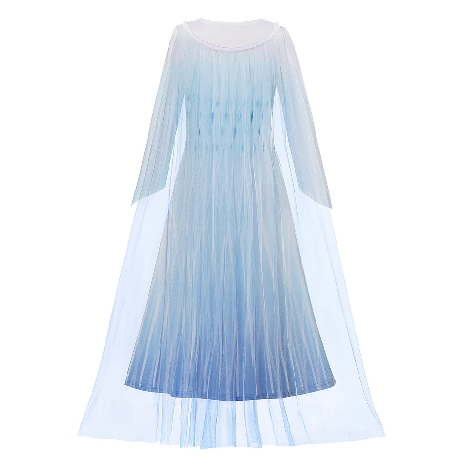 Новый костюм Снежной Королевы 2 Elza белое платье для девочек Рождественский