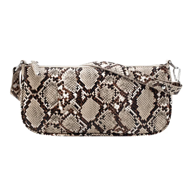 Snake Print 2 Женские сумки-мессенджеры в стиле ретро с узором «Аллигатор», повседневные однотонные сумки на плечо для женщин, ретро сумки из крокодиловой кожи - Цвет: Snake Print 2