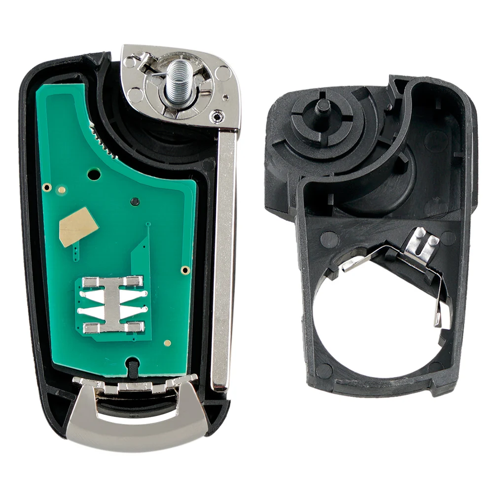 3 кнопки 433 МГц Черный Флип Ключа автомобиля дистанционного ключа универсальный