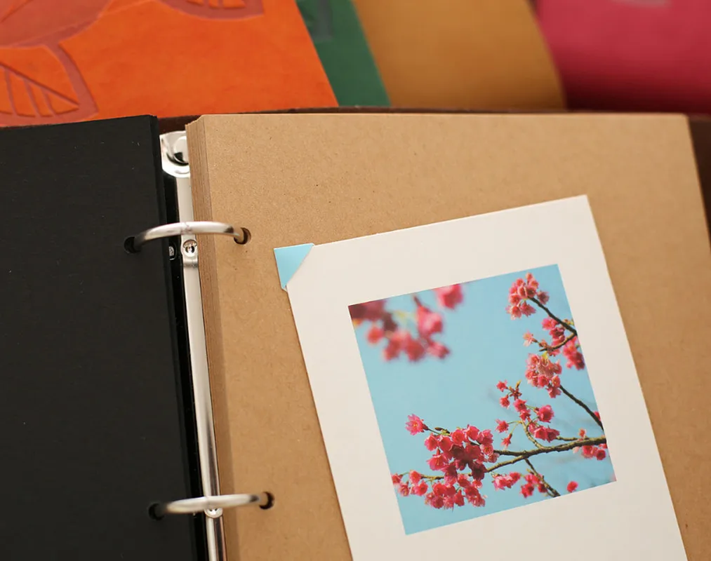 Новинка 2020 винтажный кожаный альбом для скрапбукинга кленовый лист ретро