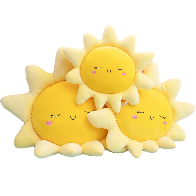 

Cute Sun Pillow Clouds Plush Toy Baby Kids Floor Play Mat Seat Cushion Sofa Home Decor Pillow Car Decoration kids girls gift
