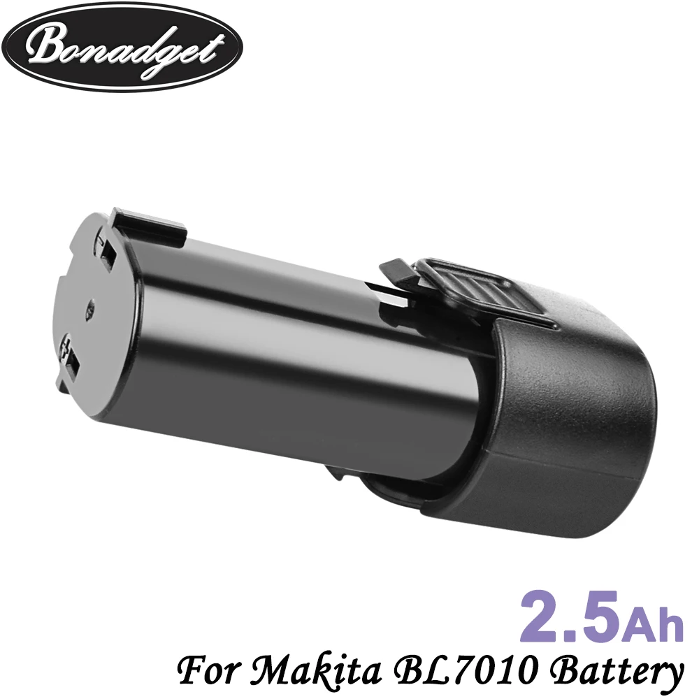 Bonadget 2 шт. 7 в 2500 мАч сменный литий-ионный аккумулятор для Makita BL7010 194355-4 194356-2 TD020DS