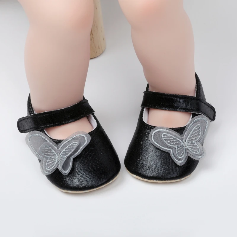 Bobora-Zapatillas de piel sint&eacute;tica con suela de goma antideslizante para beb&eacute;s y ni&ntilde;os, mocasines hechos a mano con dibujos animados, para reci&eacute;n nacidos, base dura-2