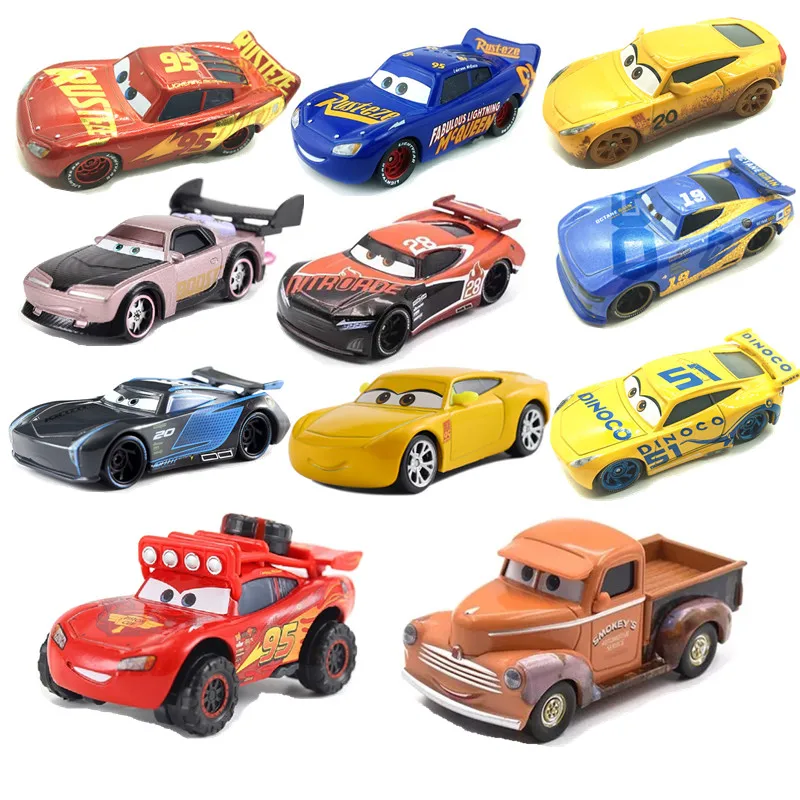 Disney Pixar Racing 2 3 Молния Маккуин игровая доска Jonson Storm 1:55 литье под давлением