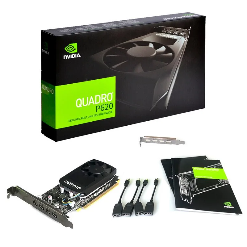 NVIDIA Quadro P620 / 2 ГБ GDDR5/128 бит/80 ГБ/сек./CUDA Core 512/PCI-E3.0/Профессиональная графика |
