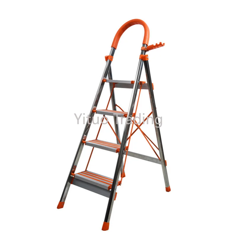 Односторонняя домашняя утолщенная ступенчатая лестница стальная трубка