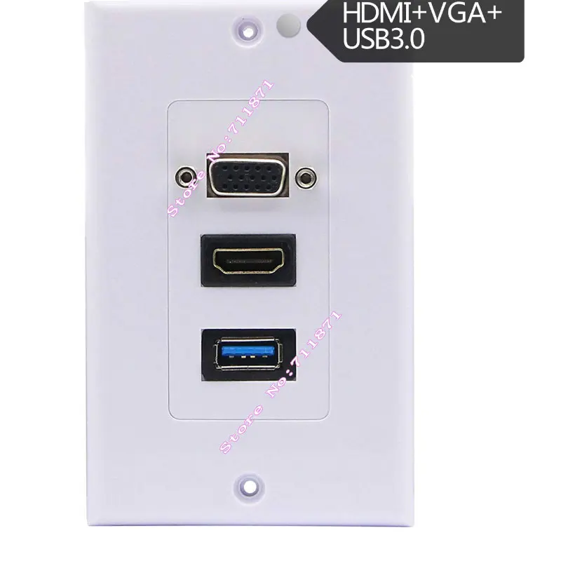 USB3.0 VGA HDMI настенная розетка USB 3 0 Usb панель Usb3.0 | Электроника