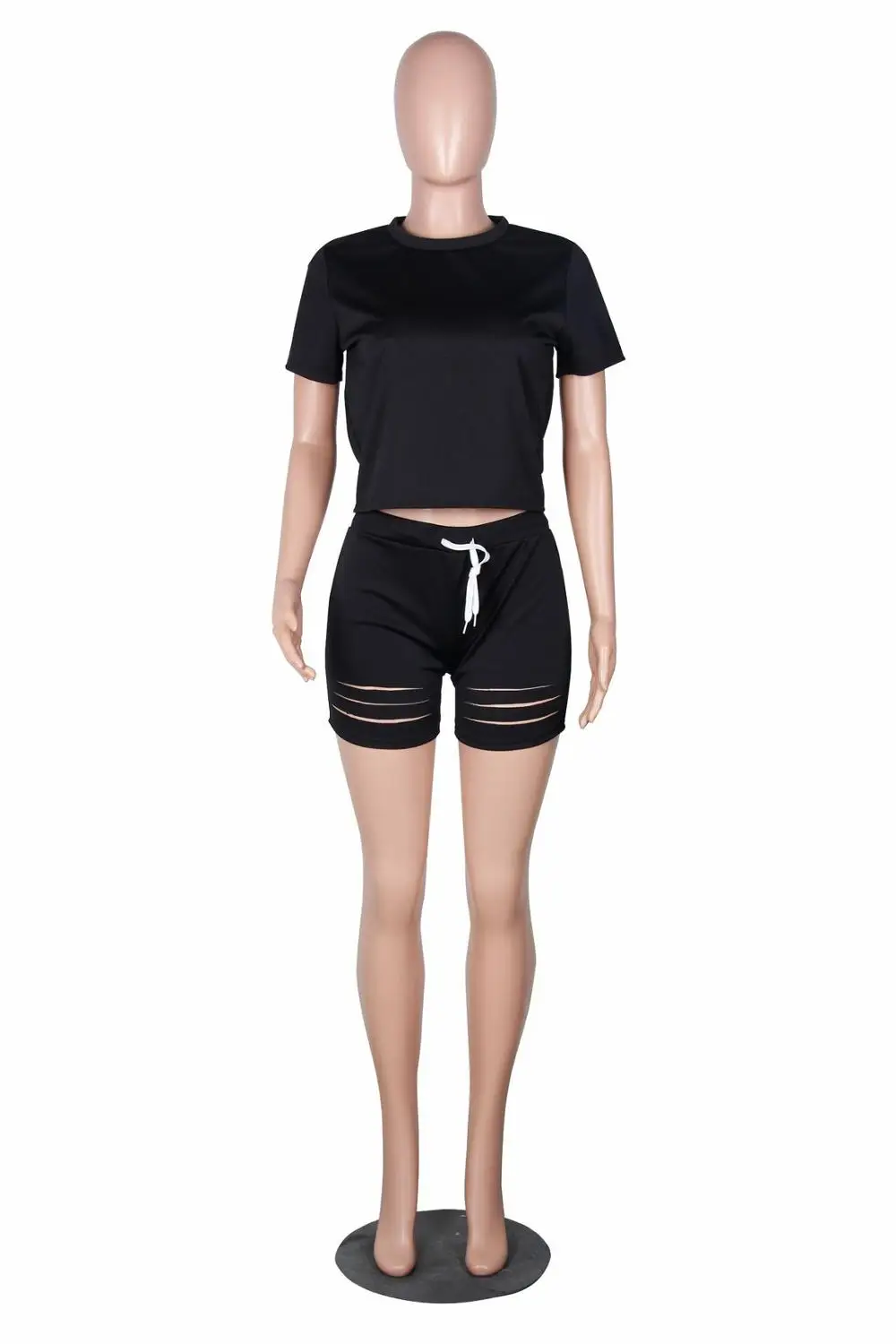 

Short Sets for Women Summer 2020 Short Sleeve Shirt and Short Set 2 Piece Casual Black Yellow Blue Pink Outfits Two Piece Set