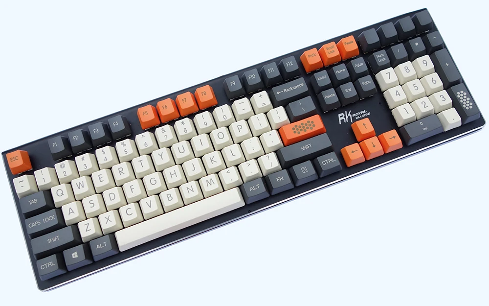 NPKC Винтажный стиль Duke Orange OEM толстые PBT брелки ANSI ISO темно-серый бежевый оранжевый для Cherry MX переключатели механическая клавиатура