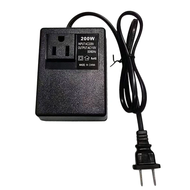 

Voltage Converter,Step-Down Transformer Voltage 220V to 110V Transformer Adapter for Laptops Cameras Phones (US Plug)