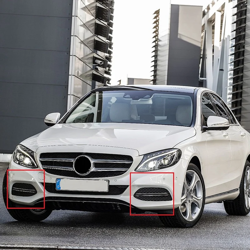 Передняя решетка бампера противотумансветильник и хромированная отделка для