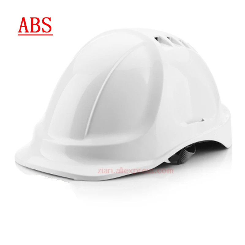 Защитный шлем ABS Белый электрическое строительство регулируемый с прочностью