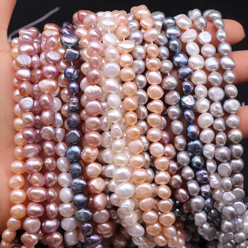 

Natural Freshwater Pearl Beads High Quality 38cm Punch Loose Beads For Jewelry Making DIY Women Bracelets Necklaces Accessories