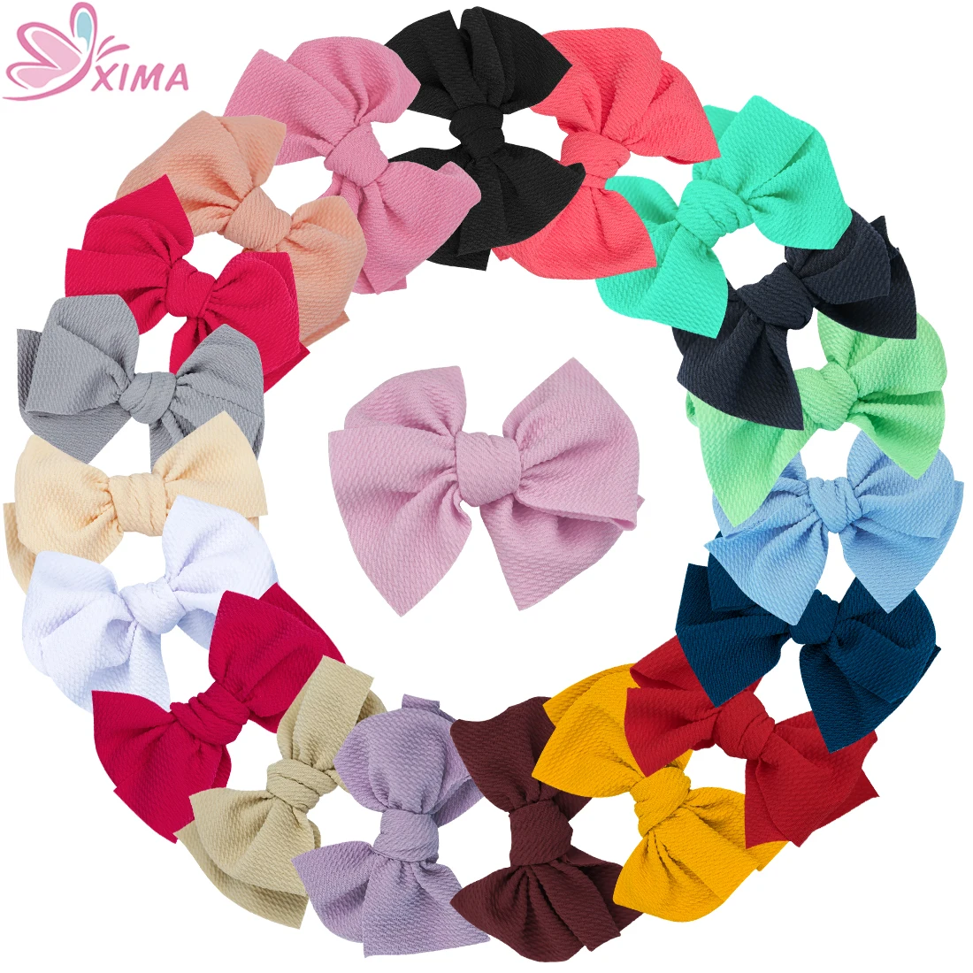 Банты женские атласные с французским зажимом 20 шт./лот 5 дюйма | Аксессуары для