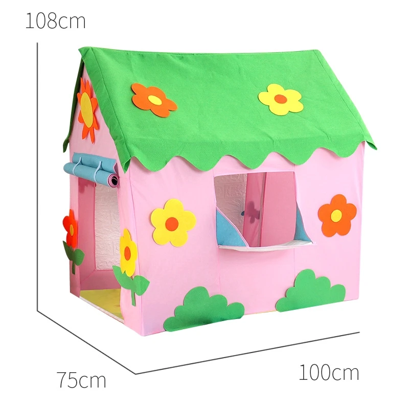 

110CM Play Tent Toy Pink Portable Folding Indoor Outdoor Colorful Play House Game Tent Gifts Toys For Kids