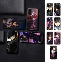 anime code geass lelouch phone case for samsung s10 21 20 9 8 plus lite s20 ultra 7edge