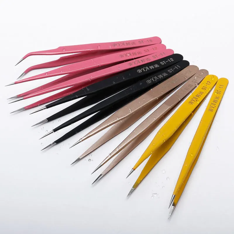 Многоцветные пинцеты из нержавеющей стали инструменты для сбора птичьего гнезда