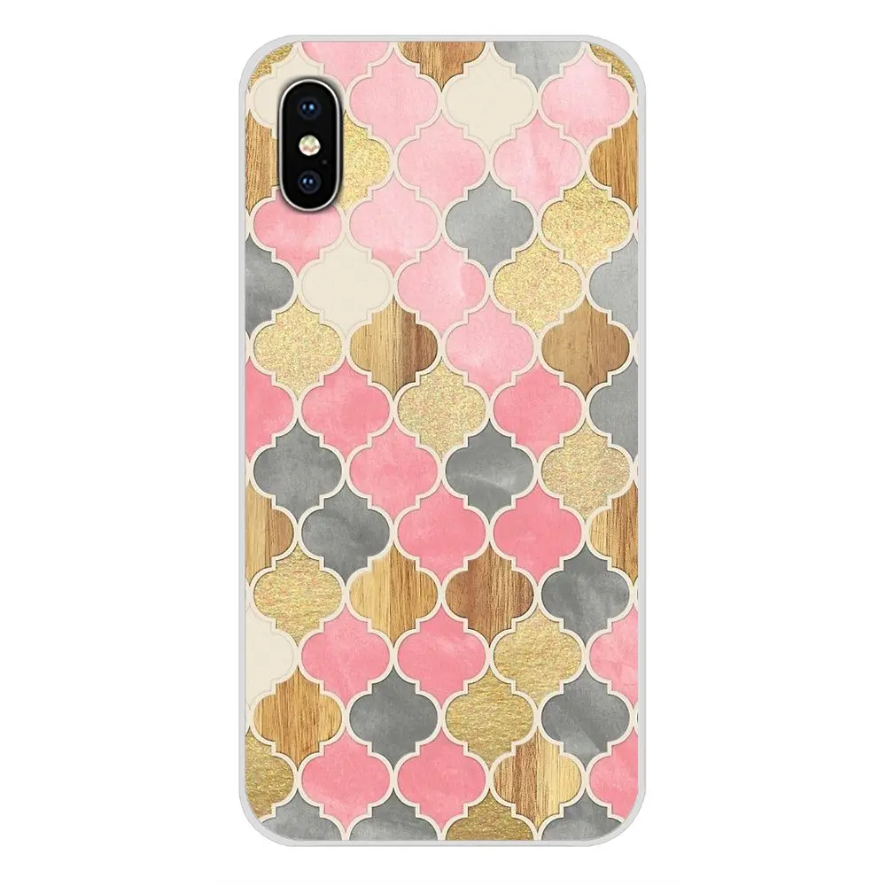 Аксессуары чехлы для телефонов Apple IPhone X XR XS 11Pro MAX 4S 5s 5C SE 6S 7 8 Plus ipod touch 5 6 blue gold marble rose