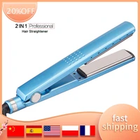 flat iron hair straightener professional anti static no damage hot tools flat iron dual voltage lcd display for all hair types