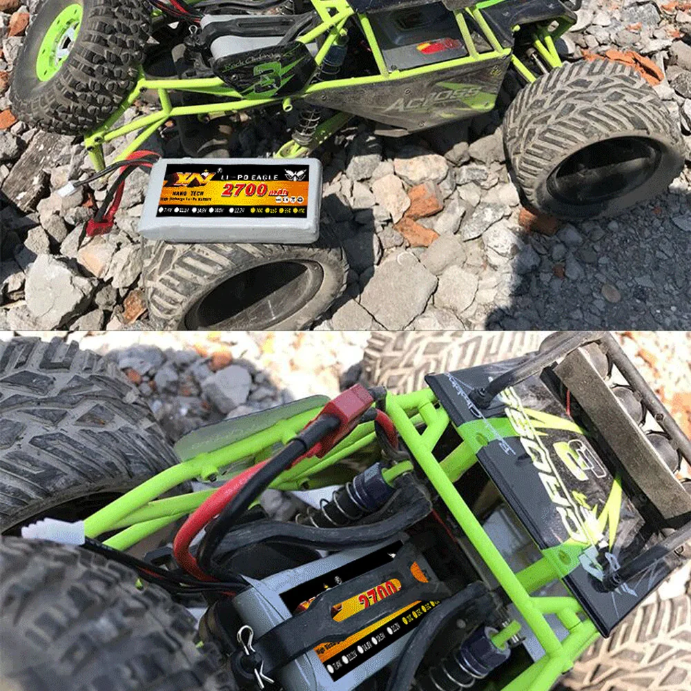 Аккумулятор Lipo 2s 40C Max 60C обновление 7 4 В 2700 мА · ч для радиоуправляемого автомобиля