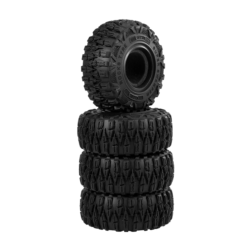 4 шт. 2 дюймов грязевые грэпплеры резиновые шины колеса 120x48мм для 1:10 RC Rock Crawler Traxxas