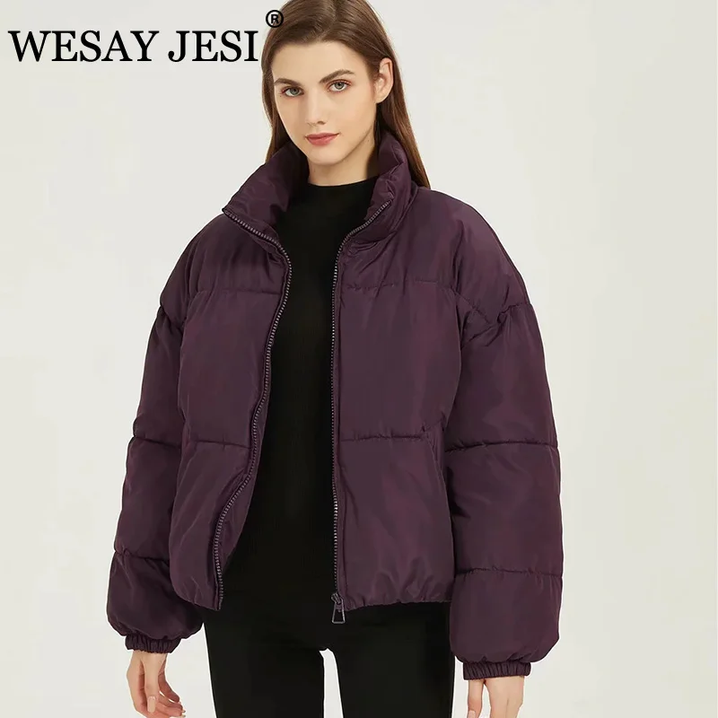 

WESAY JESI ZA 2021 TRAF Warm Thicken Streetwear Oversized Parkas Women Autumn Women Winter Coat Long Sleeve Pocket Female Jacket