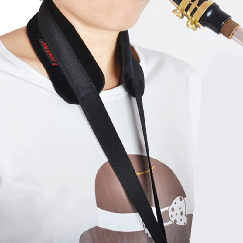 Ремешок на шею почта черный ремешок сопрано для Sax.