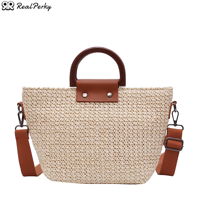 

New Trendy Summer All-match Messenger Bag Fashion Personality Woven Shoulder Handbag