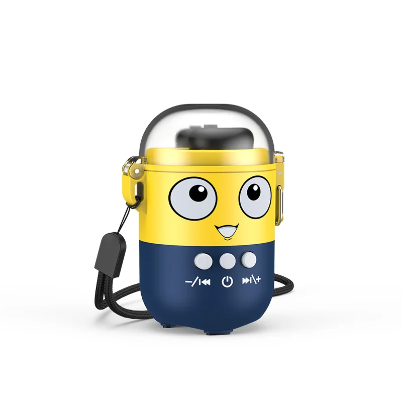 Беспроводная Bluetooth-гарнитура Minion с одним и двумя ушами Спортивная невидимая