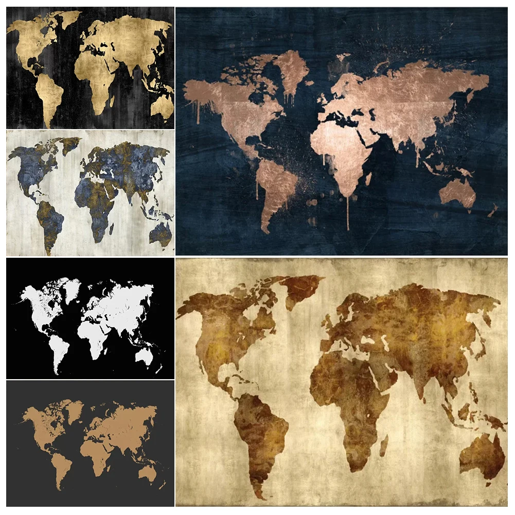 

Diamond Painting Cross Stitch World Map 5D DIY Diamond Embroidery Kits Full Square/round Rhinestone of Picture Home Decor Gift