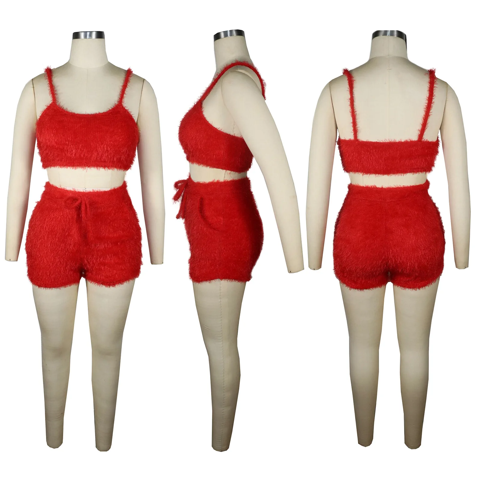 

Causal Women Two Piece Set Sleeveless Crop Top + Short Pants Streetwear Sportsuit Tracksuit Shorts Set Women