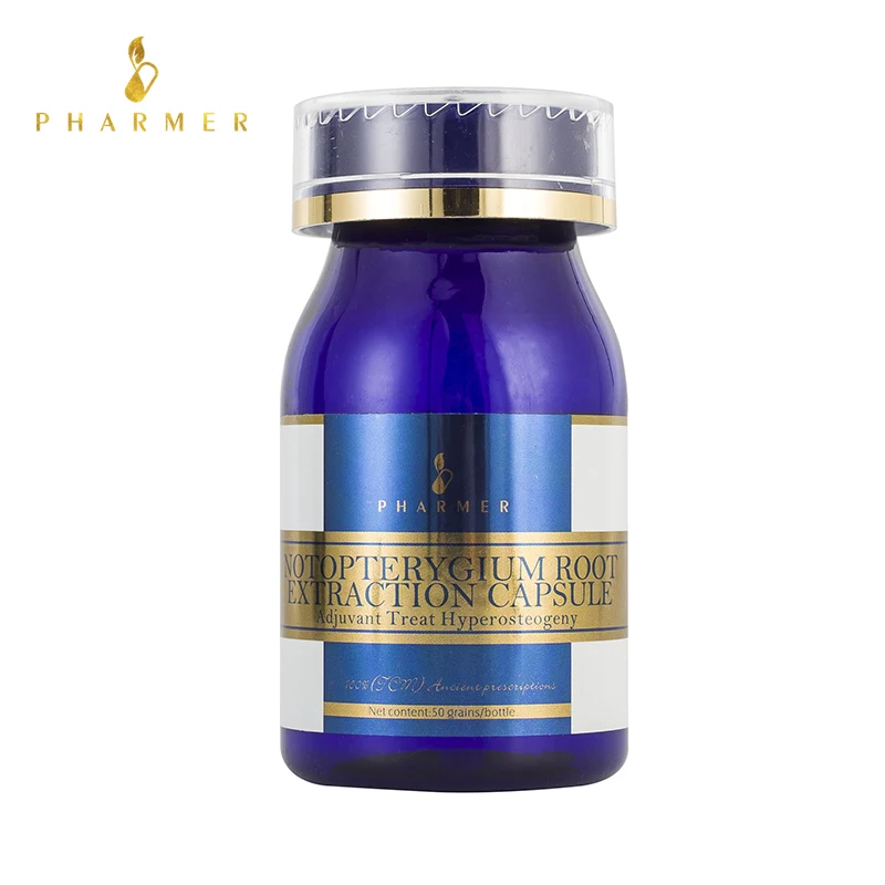 

Pharmer Notopterygium Root Extraction Capsule, Adjuvant Help Hyperosteogeny, Help Cervical spine, lumbar spine and heel. 50pcs.