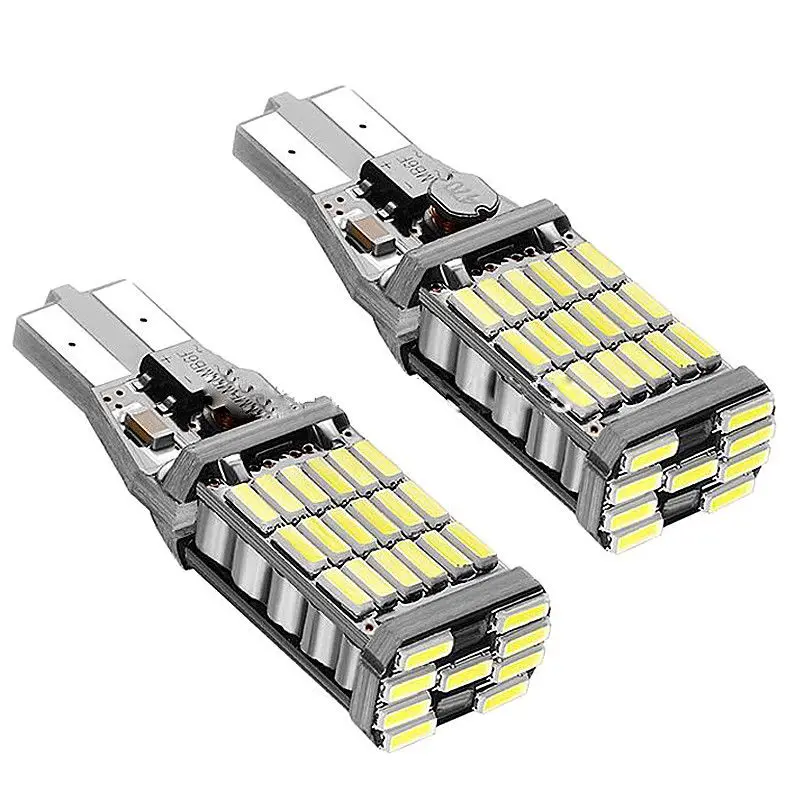 2x T15 W16W 45 SMD 4014 светодиодный автомобиль назад Светильник лампы 6000K белый |