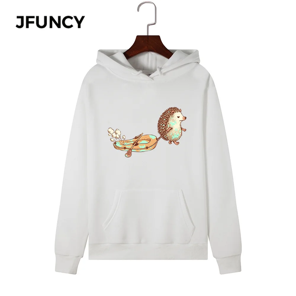

JFUNCY 2020 New Print Women Hoodie Long Sleeve Autumn Pullover Female Hooded Sweatshirt Woman Casual Hoodies Sportwear