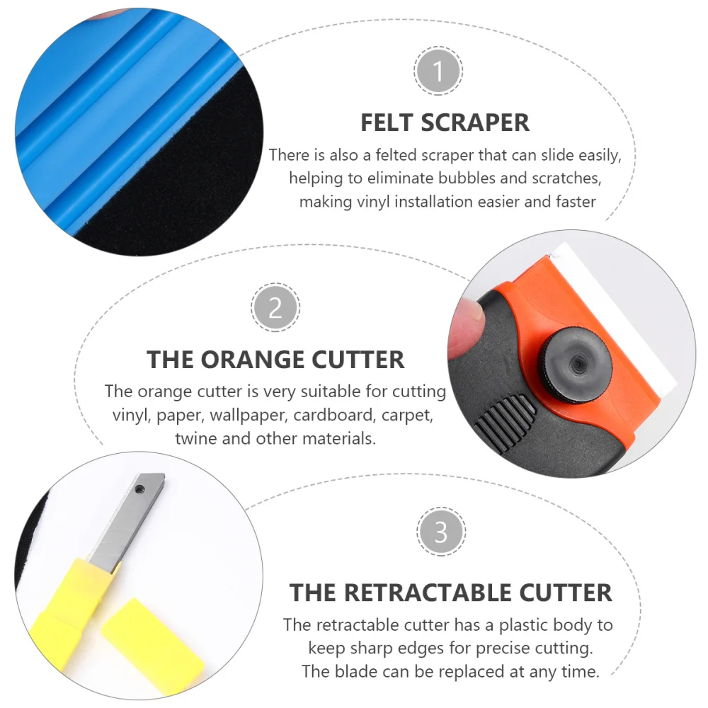 

11PCS/Set Car Vinyl Wrap Tool Car Tint Tool Vehicle Sticker Installation Kit