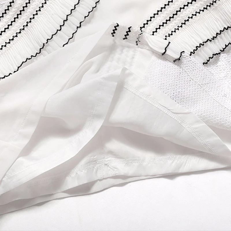 

CHICEVER Casual Sequined Patchwork Chiffon Tops Female Irregular Short Sleeve O Neck T-shirt For Women 2020 Summer Clothes