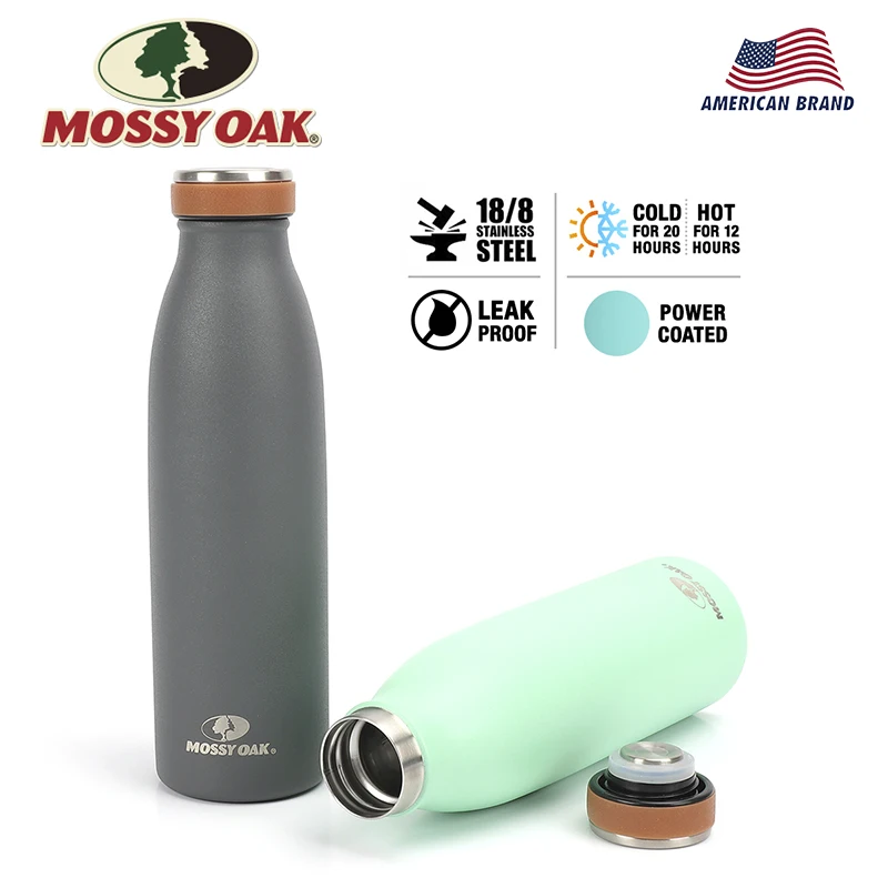 MOSSY OAK 2-Pack бутылка для воды с вакуумной изоляцией из нержавеющей стали в форме колы Герметичная Бутылка с тройными стенками