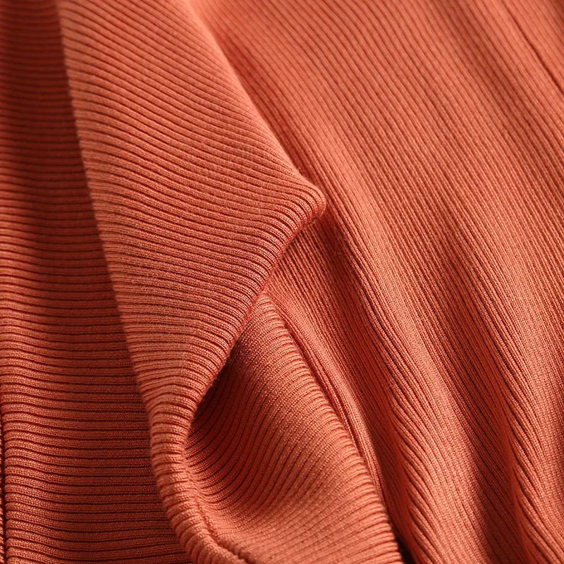 Женский вязаный свитер джемперы карамельных цветов с круглым вырезом в стиле