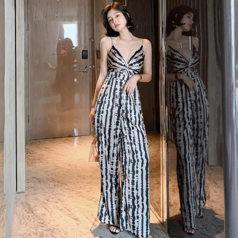 

Leopard Print Sexy Rompers Womens Jumpsuit Elegant Pockets Sleeveless Spaghetti Strap High Waist Slip Summer Playsuits 2020 A699