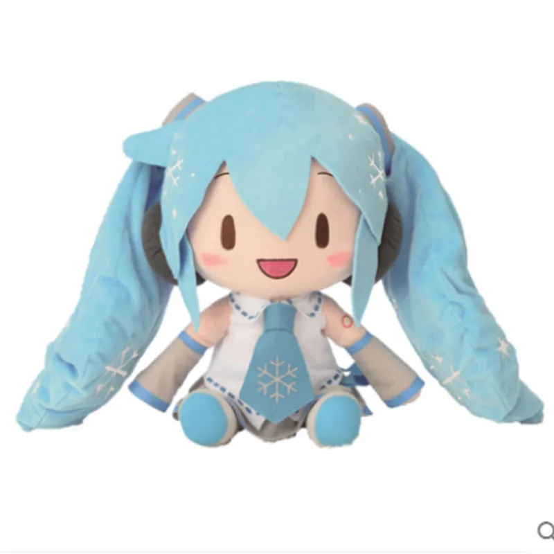 Плюшевая игрушечная кукла Snow Miku большой плюшевый подарок на Рождество 32 см |