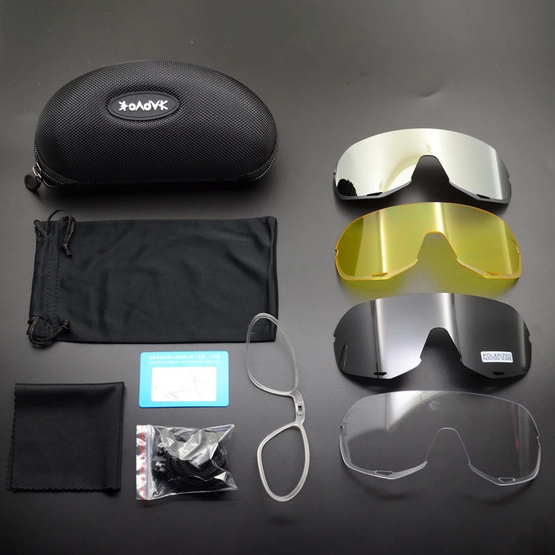 

5 Lens Set Cycling Glasses Windproof Sunglasses UV400 Outdoor Sports Mountain Bike Road Bike Goggles Unisex Bicycle Eyewear TR90