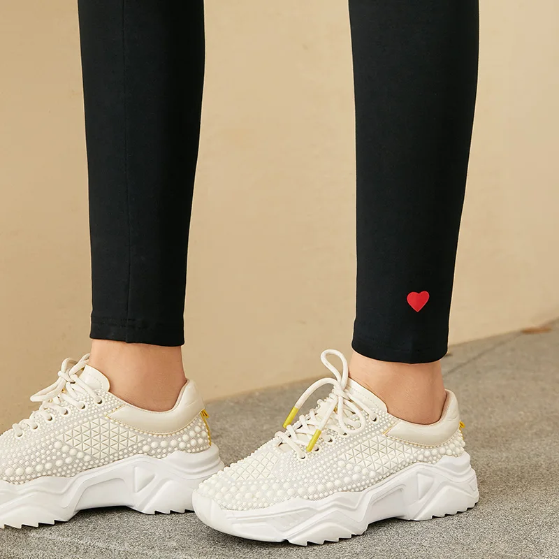 

Minimalism Winter Fashion Printed Women's Leggings Causal Thick Fleece Slim Fit Stretch Thermal Women's Pants 12020292