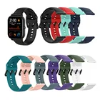 Ремешок силиконовый для Huami Amazfit GTS Sport, сменный мягкий резиновый браслет для наручных часов, универсальные аксессуары для часов