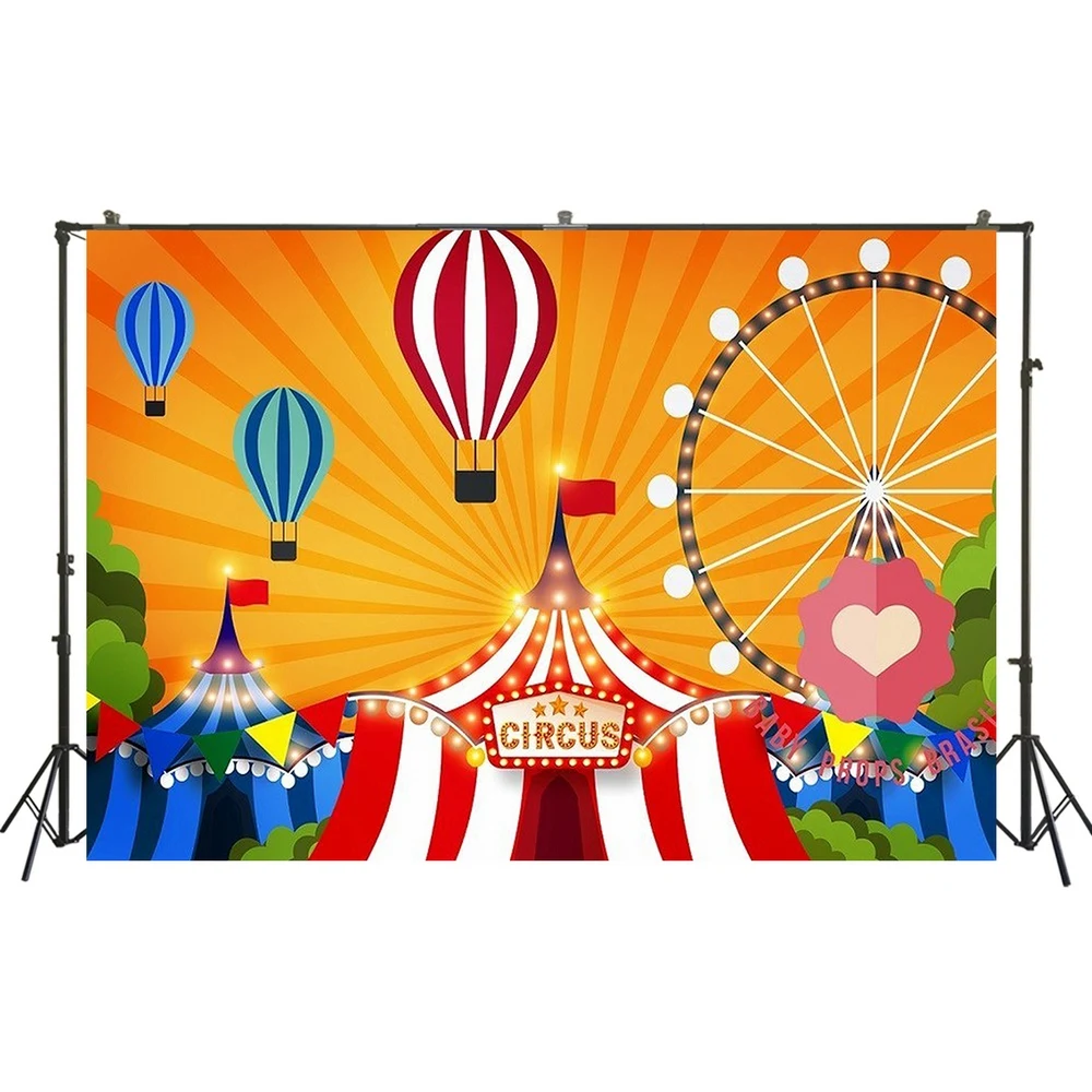 HUAYI Цветочный слон тема фотографии фоны девочка ребенок душ новорожденный торт